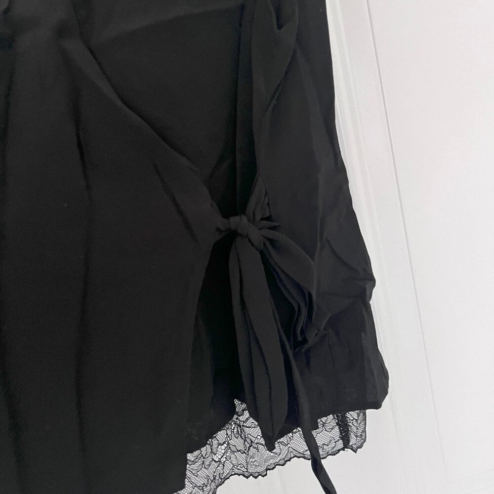 ZARA Black Side Tied Sleeveless Top - Picture 2 of 3